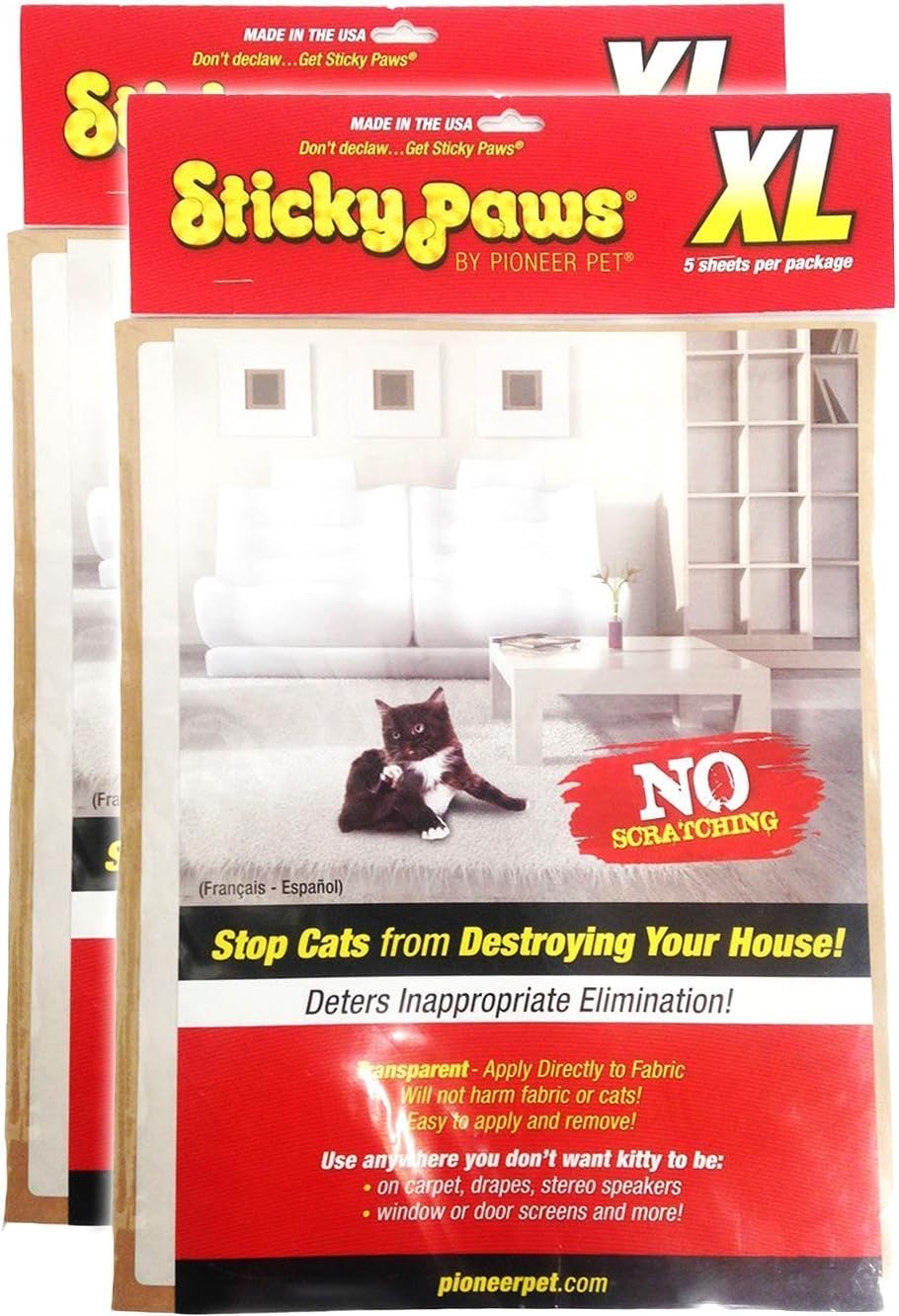 Sticky Paws 10 XL Sheets (2 Packs of 5 Sheets)