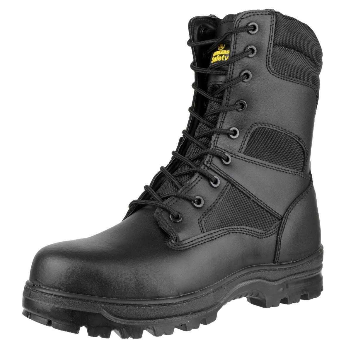 FS009C Water Resistant Hi-Leg Lace up Safety Boot Black