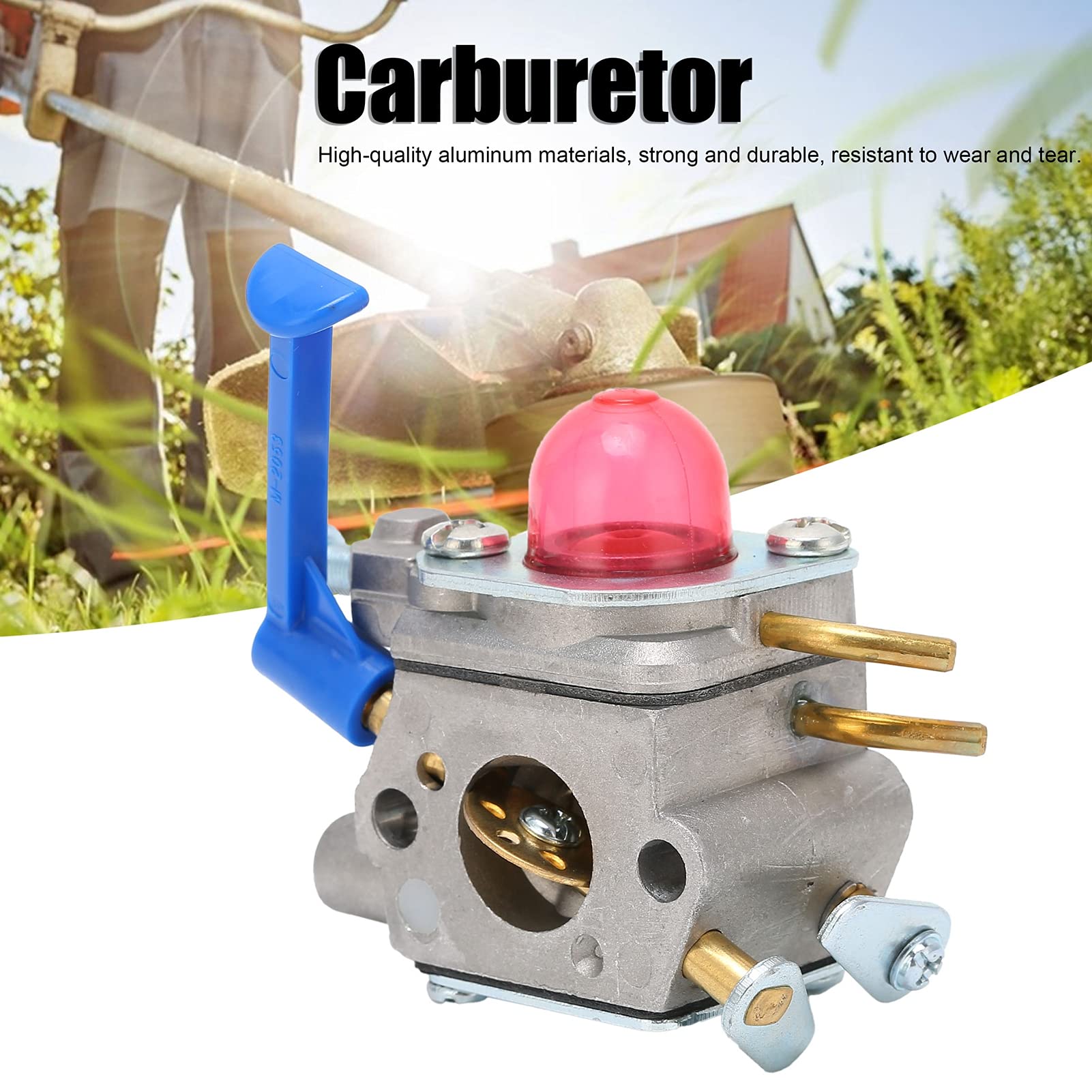 Carburador Carb Fit Repuestos Accesorios para Motosierra Aluminio Fundido a presión 128C 128L 128LD 128R 128RJ para Zama C1Q-W40A Cortacésped