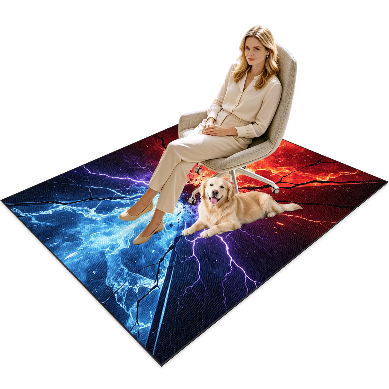 Protector Suelo Silla Suelo Duro Ruedas 200x300cm | Alfombra Silla Ruedas Gaming Protector Suelo, Resistente a Arañazos, Reducción del Ruido, Alfombrilla Protectora para Suelo