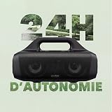 Soundcore Motion Boom Enceinte Bluetooth, Enceinte Bluetooth puissante avec Drivers Titane, IPX7, 24h, App, Poignée, Enceinte Portable pour Le Camping - 2