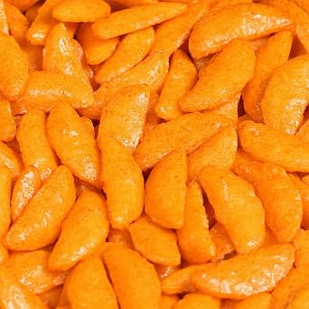 Oriental Chili Bits Rice Crackers by Its Delish, 10 Lbs Bulk Bag | Crunchy and Spicy Asian Crescent Cracker Snack Bites - Awesome for Snacks and Salad Topping | Vegan & Kosher