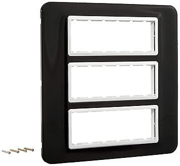 Anchor By Panasonic 66818LBC Roma Urban Modular Polycarbonate 18M Curve (Lamp Black, Pack of 10)
