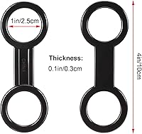 Vista 2 de Weewooday Clip de silicona para esnórquel de buceo para máscara de correa, kit de bloqueo de correa de buceo, soporte de tubo de correa de buceo