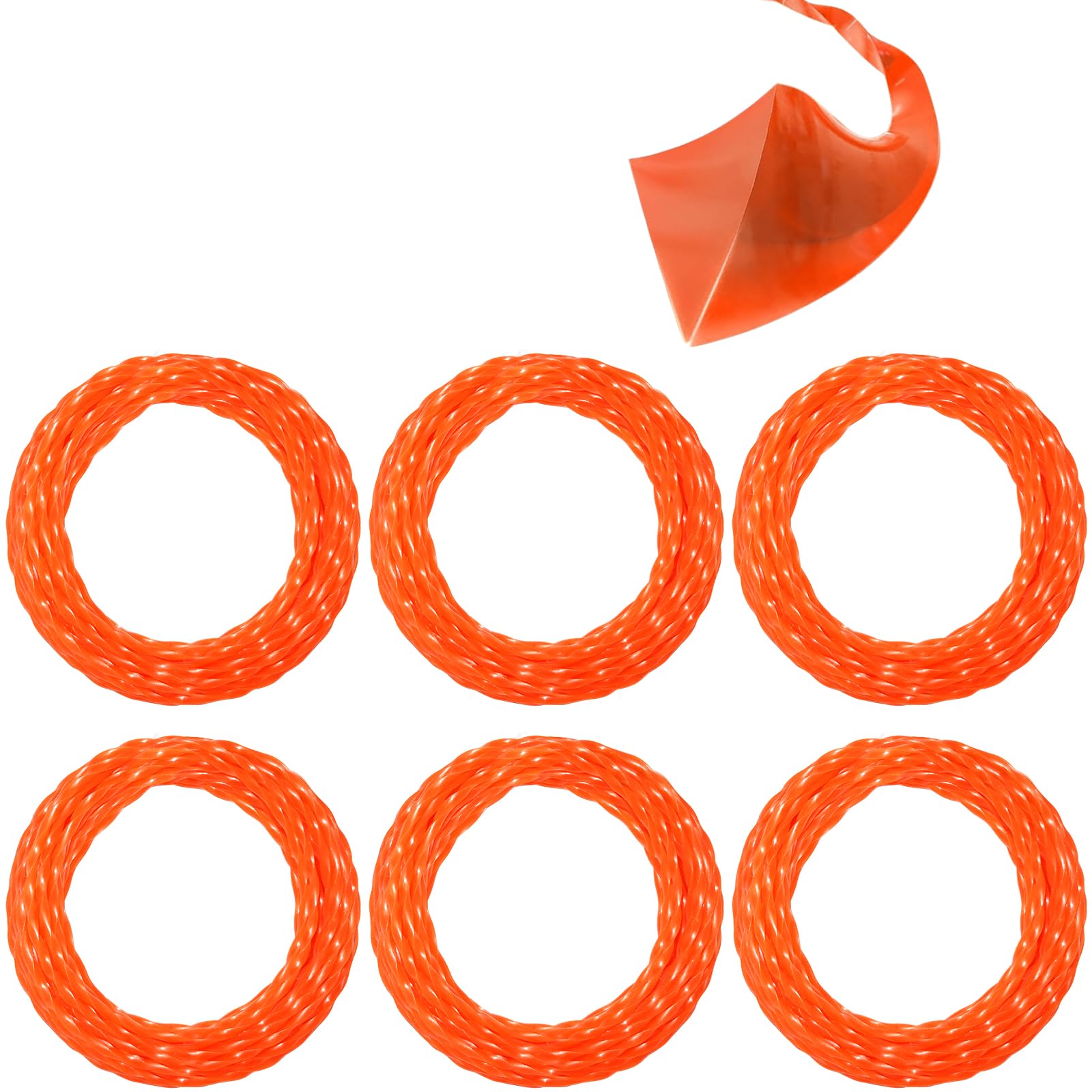 Yutacorex 6 PCS 14FT 0.095" line fits for EGO ST1502LB ST1521S ST1511T ST1523S ST1623T ST1502SA ST1520S ST1534 ST1500SF String Trimmer, AL2420PB, AL2420P line Compatible with All EGO Power+ Trimmers