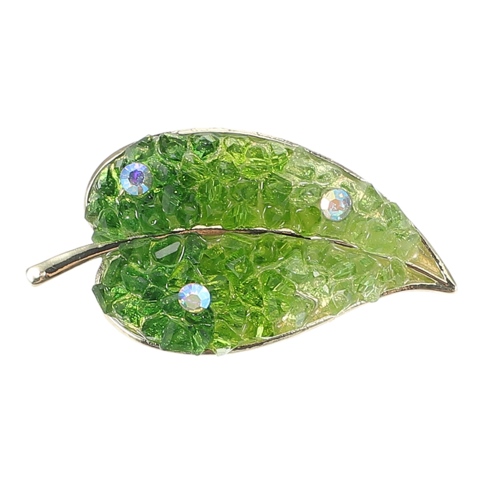 jewellery Liść modna biżuteria vintage szalik dekoracja pinów jesienne broszki kobiety metalowe na ubrania urodzinowy broszka zielony diament jewellery