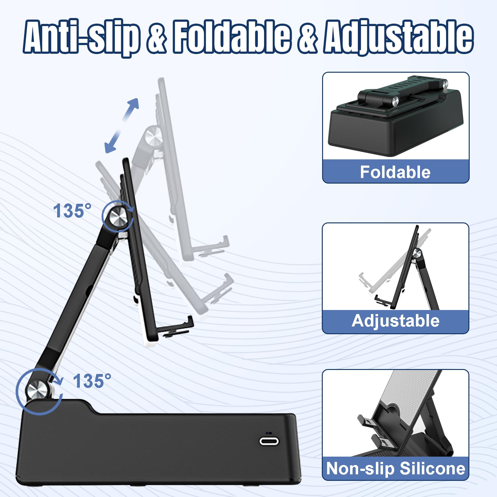 Soporte Para Teléfono Celular Con Altavoz Bluetooth Nalámbrco Y Base