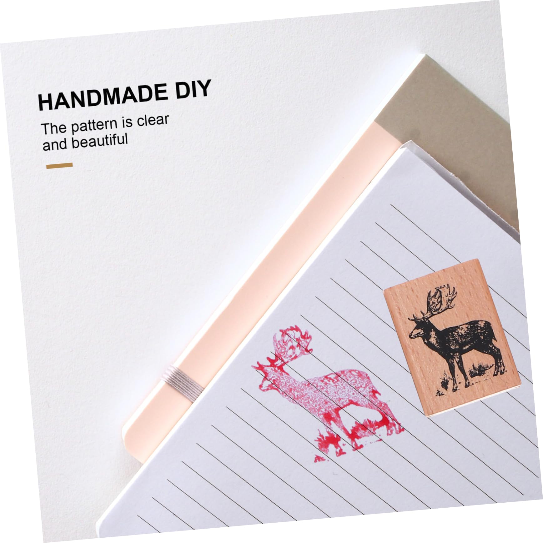 3er-sets Design Holzstempel Pflanze Tier Für Scrapbook-bastelprojekte 6 Stück * 3