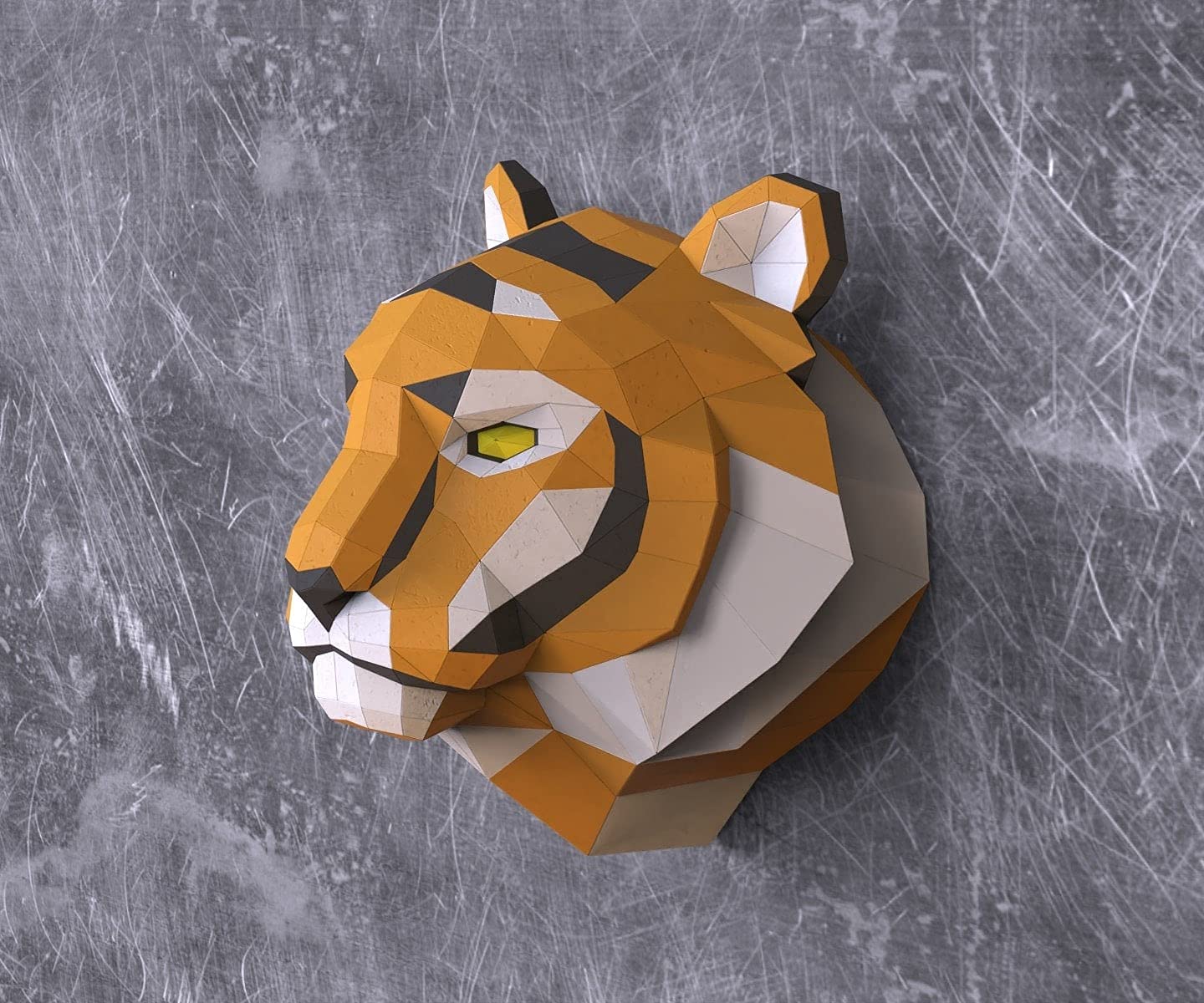 Amazon.com: Tiger head Paper Sculpture,Pre-cut DIY Papercraft Kit