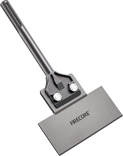 SDS Max - Rascador de suelo resistente, Firecore - Brocas de cincel de extracción Thinset de 6 x 12 pulgadas para herramienta de taladro de martillo