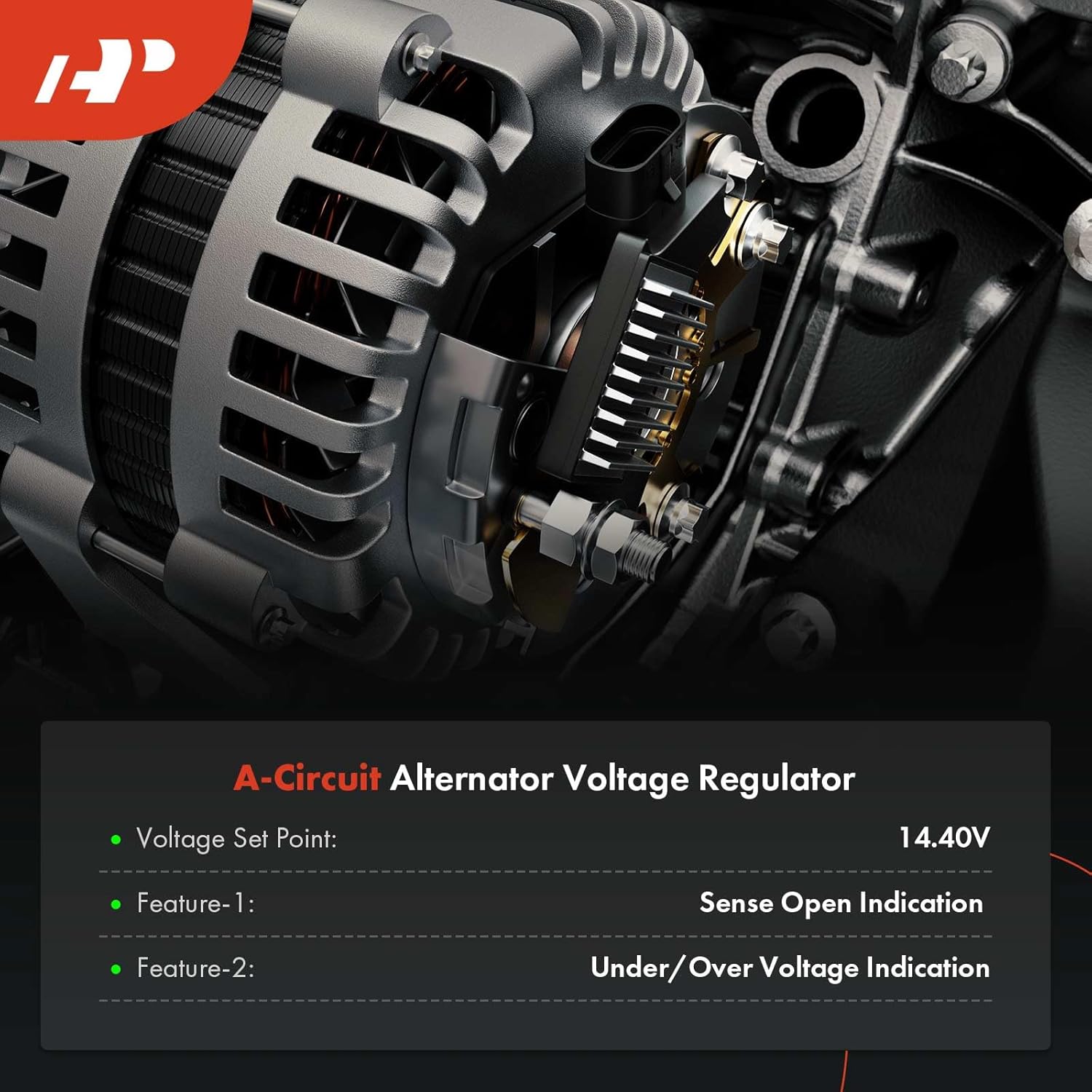 A-Premium Alternator Voltage Regulator Compatible with Mazda 323 1990-1994 1.6L, 626 1993-2000 2002, Miata 1990-1997, MX-3 1992-1996, MX-6 1993-1997, Protege 1990-1996, RX-7 1993-1995, 14V A-Circuit