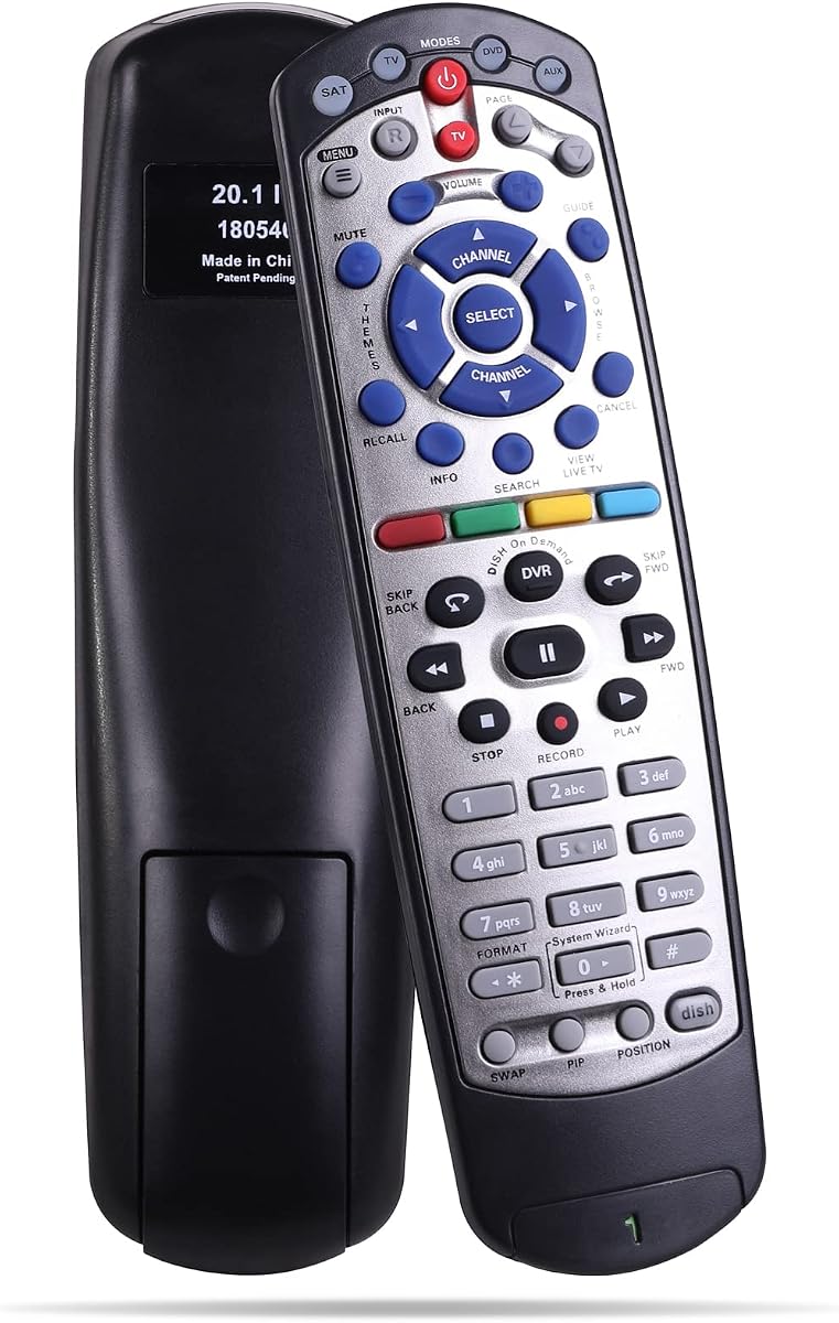 New IR Remote Control for Dish Network 20.1 IR Satellite Receiver TV DVD VCR