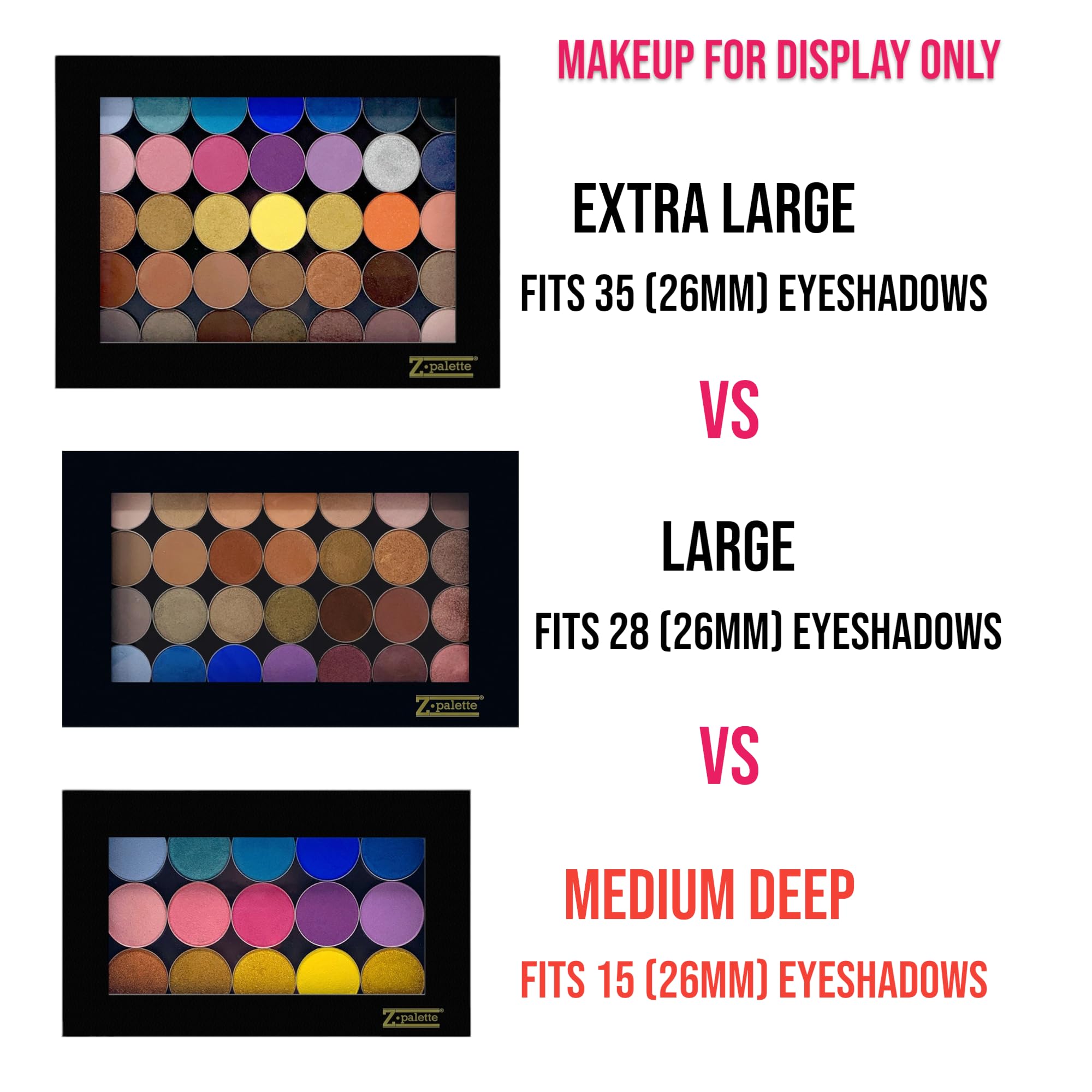 Palette di trucco nero.