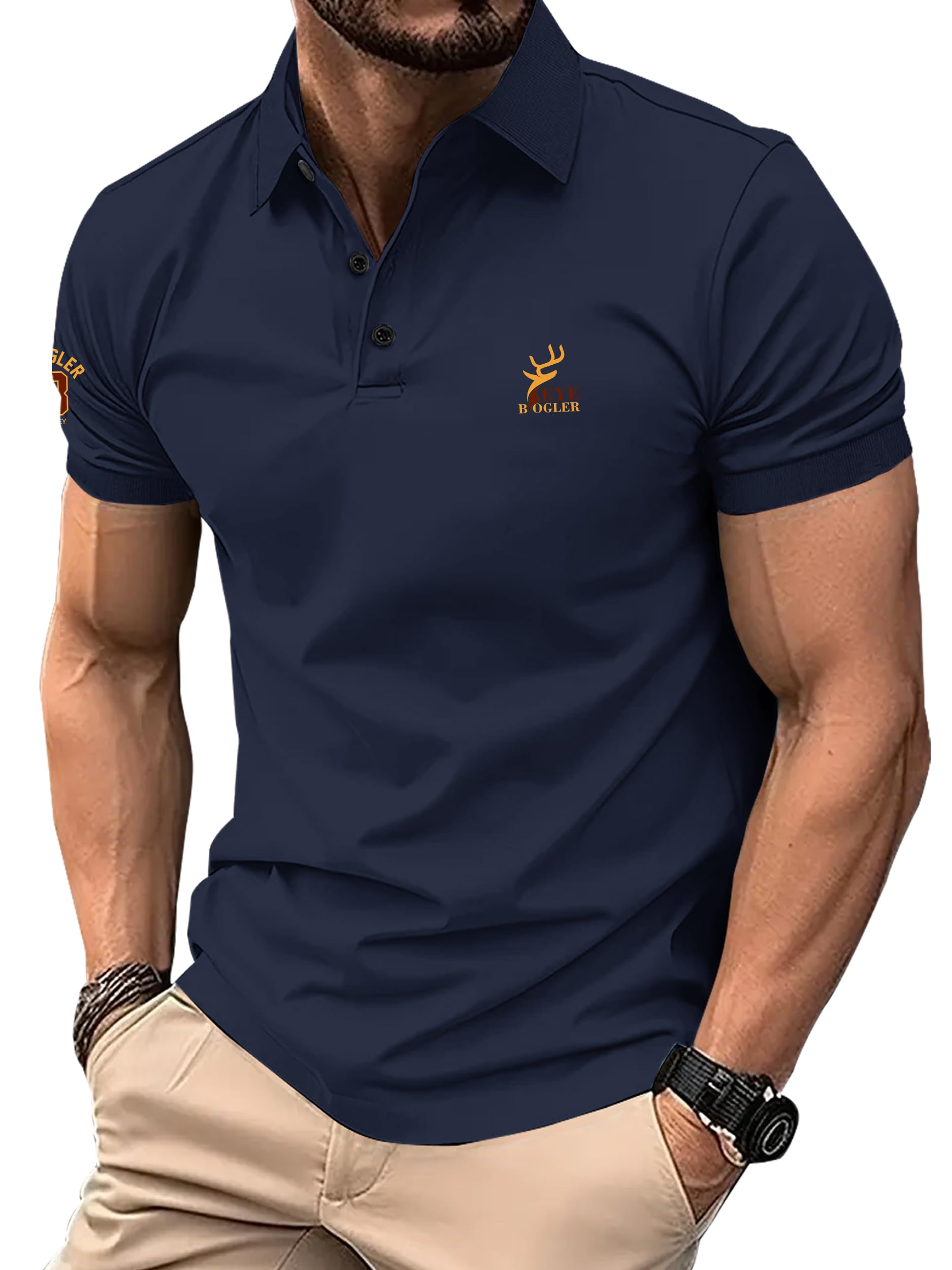 Men's Regular Fit Polo T Shirt |Half Sleeves |Collar Tshirts for Men| Casual Tshirts-picture-26