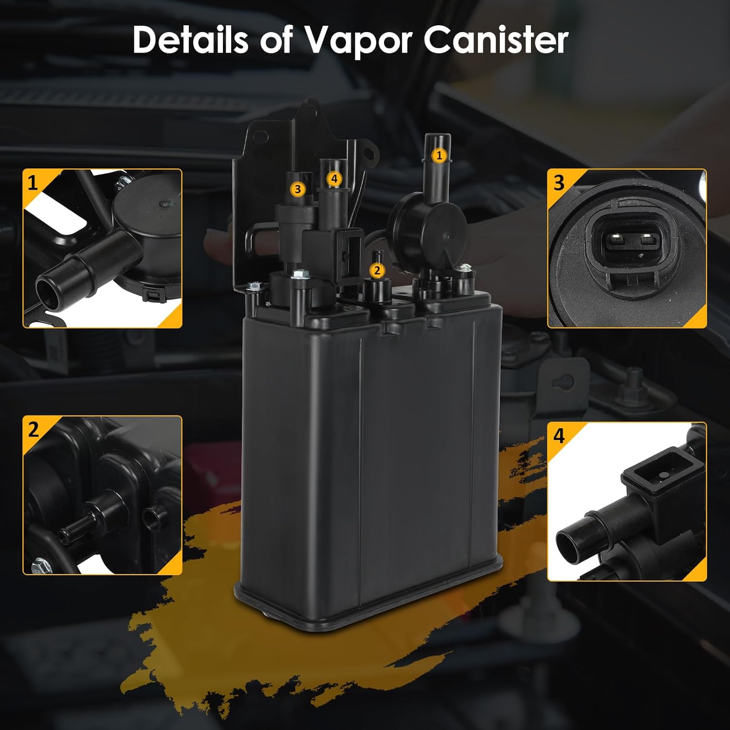 Vapor Canister Replace OE 77740-06160 Compatible With 2004-2006 for Lexus ES330 Base 3.3L;2005-2006 for Toyota Camry Base 2.4L;2004-2006 for Toyota Camry LE 2.4L