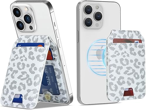 Miniatura 5 de Cavor Compatible con Magsafe - Cartera magnética para iPhone 1716 Pro Max14 Pro1514 Plus1312 MagSafe, crédito para iPhone 151312, color blanco