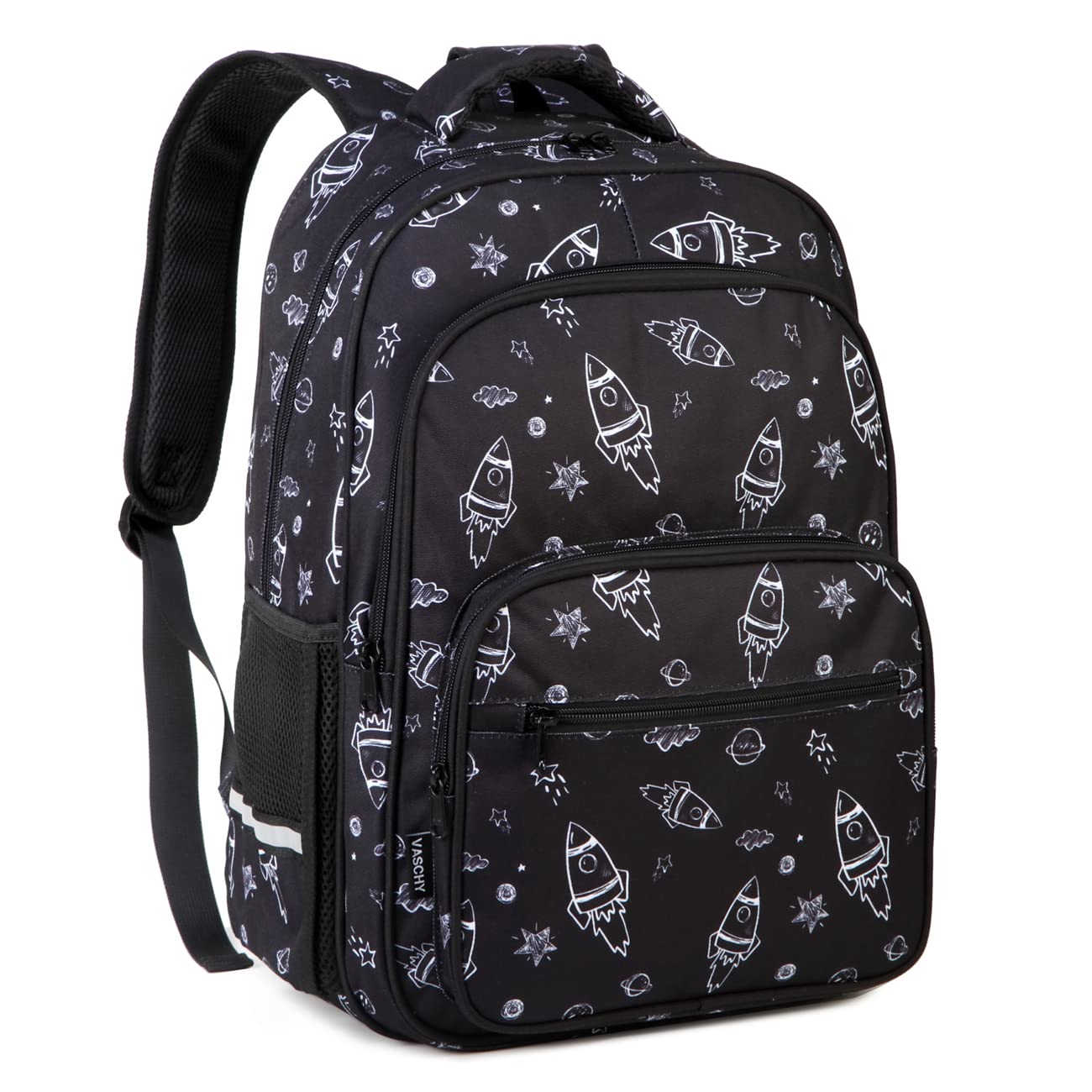 VASCHYKids Backpack for Elementary School, Boys Large Bookbags School Bags for Primary School Students Travel Space