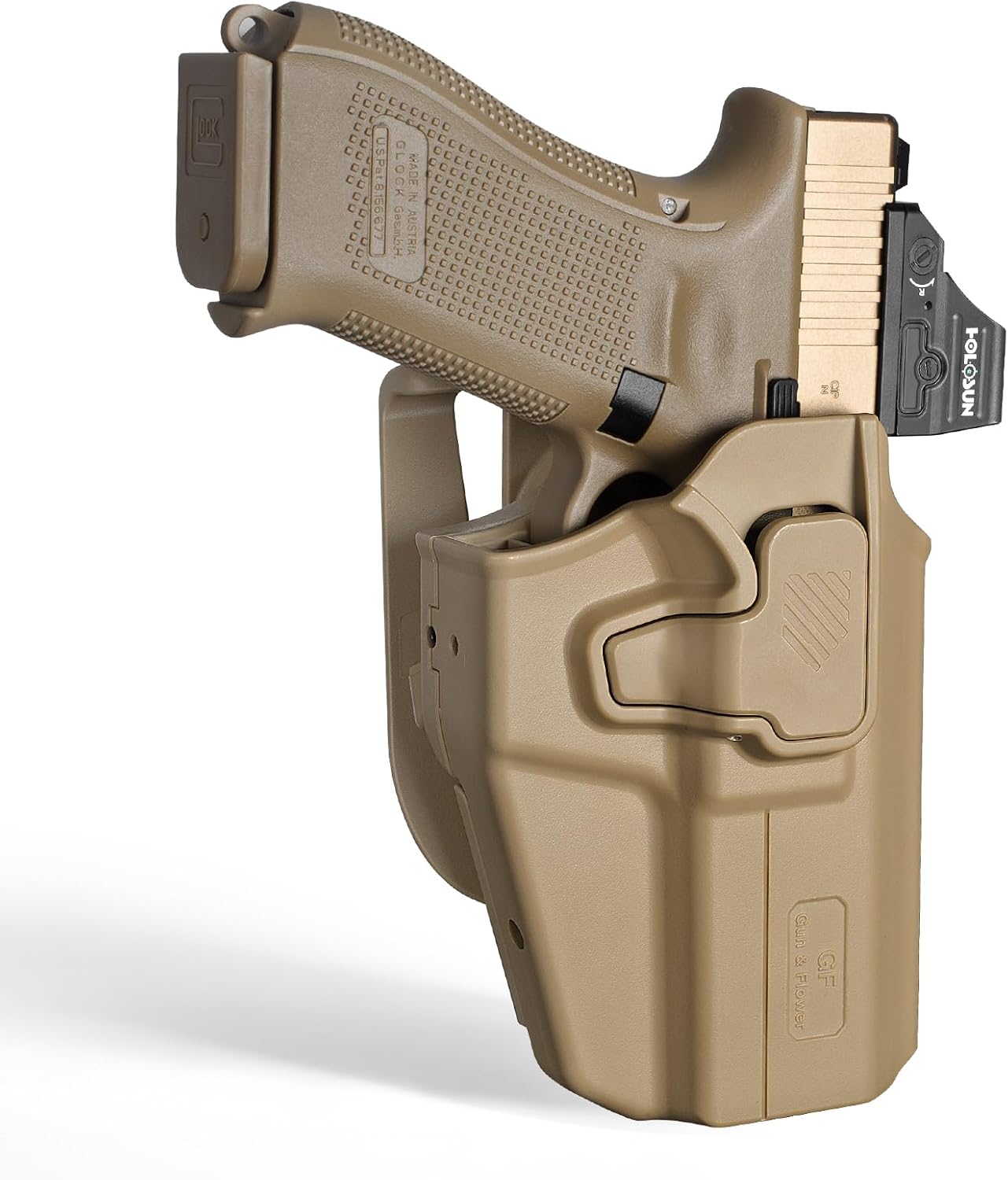 Universal OWB Holster for Glock 19X, P320 M17/M18, FN 509 Tactical, M&P9 M2.0, Hellcat Pro, Echelon 4.5F,Ruger Security-9, Fits Most Full Size & Compact Pistol, Index Finger Release,Right Hand