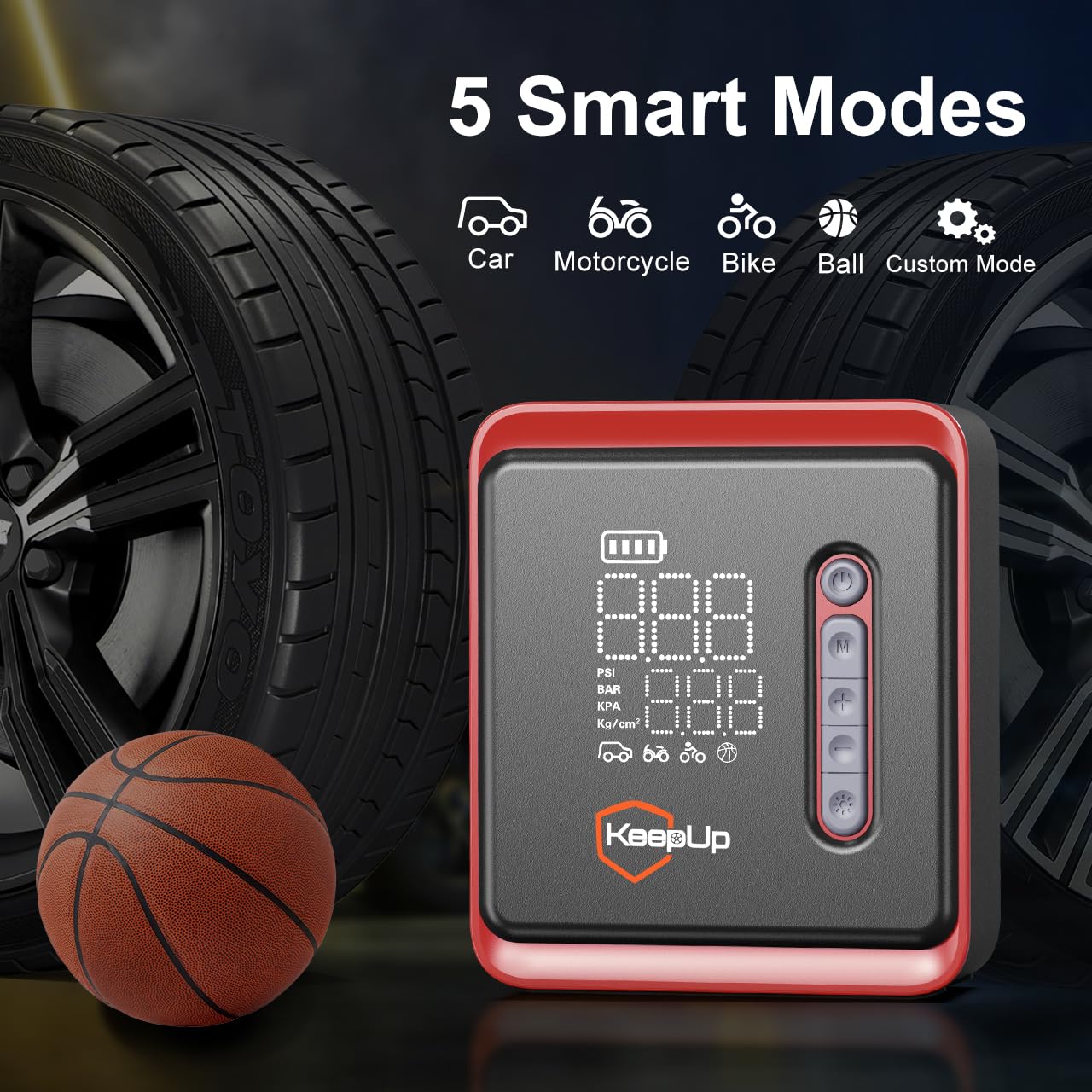Amazon.com: KEEPUP Portable Tire Inflator Air Compressor 150PSI