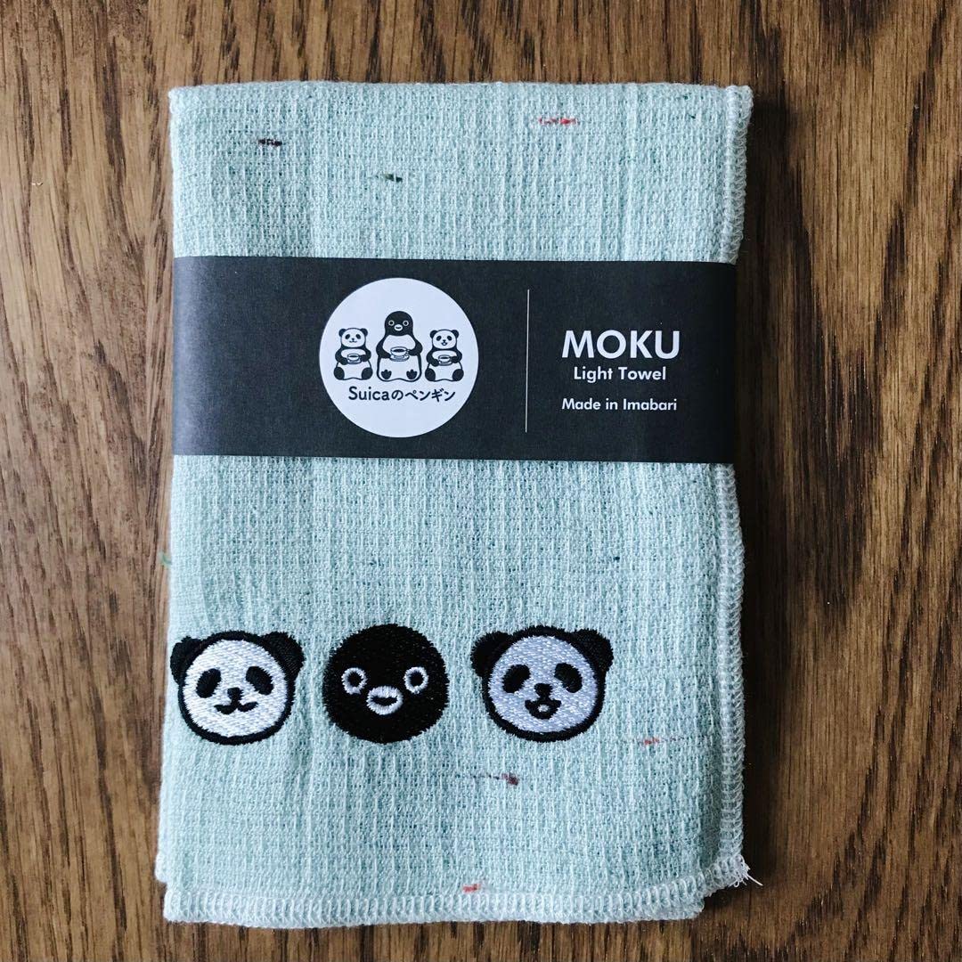 タオルハンカチ　ペンギンかき氷&パンパンダさん　18cm ハンドタオル タオルハンカチペンギンかき氷&パンパンダさん18cm ハンドタオル