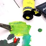 Ensemble de peinture acrylique professionnelle Artecho, 8 couleurs primaires (120ml) tubes, peintures d'art pour peinture sur toile, roche, pierre, bois, tissu, fournitures d'art pour artistes professionnels, adultes, étudiants, enfants