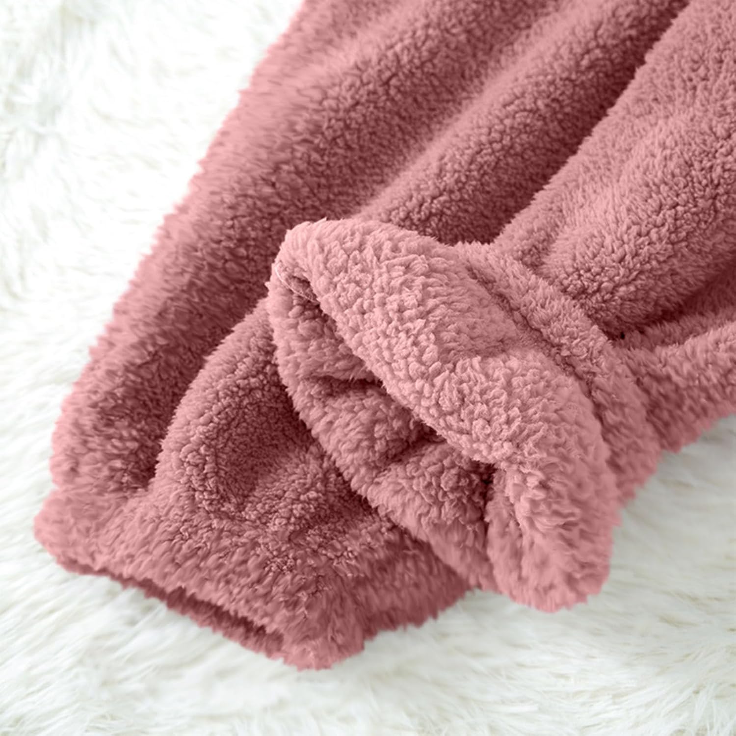 Oplxuo Fluffy Pajamas for Women Full Zip Up Pjs with Pants Winter Fuzzy Pajama Set Fleece Soft Cozy Warm Ladies Loungewear