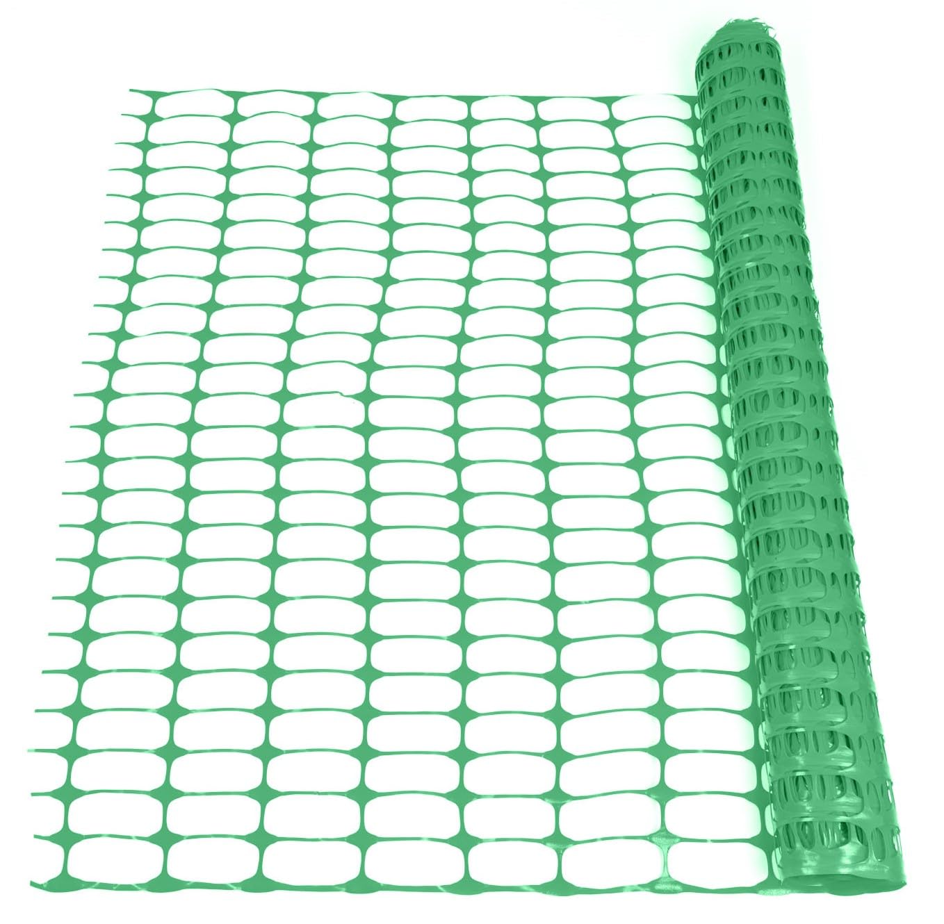 Floordirekt Hühnerzaun Viehzaun Schutznetz grün - 1m hoch 50m lang, zuschneidbar - Wiederverwendbare Absperrung Weidezaun robust (grün, 50m)