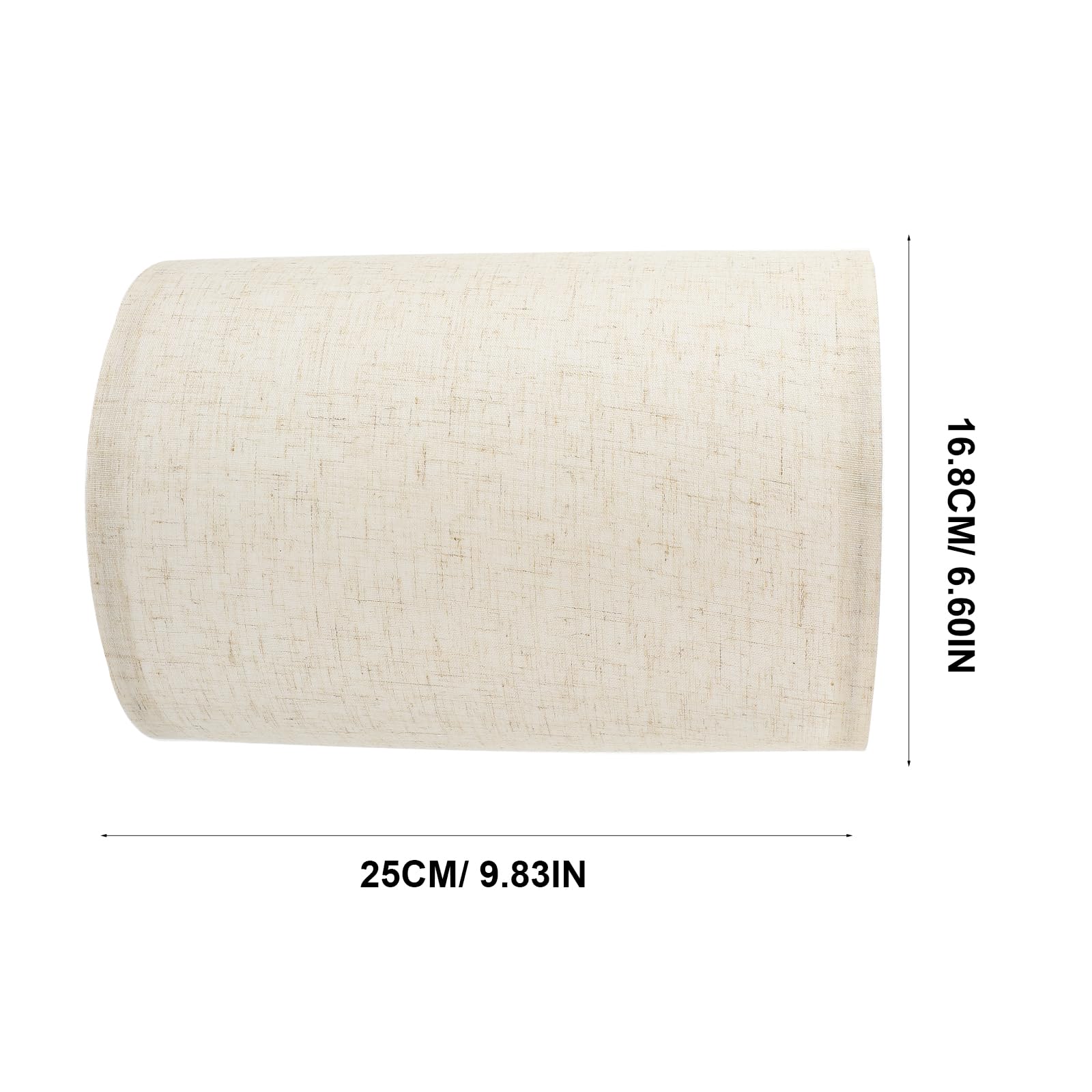 OUNONA Half Circle Fine Linen Lampshade 9.84X6.61X5.04In Removable Fabric Cover for Table and Floor Lamps Bedroom Living Room Indoor Lighting - Image 2
