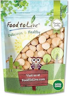 Food to Live Whole Macadamia Nuts, 4 Pounds – Non-GMO Verified, Raw, Unsalted, Unroasted, Keto Friendly, Kosher, Vegan, Bulk, Great as Snack and for Baking, Good Source of Manganese, Thiamin, & Copper