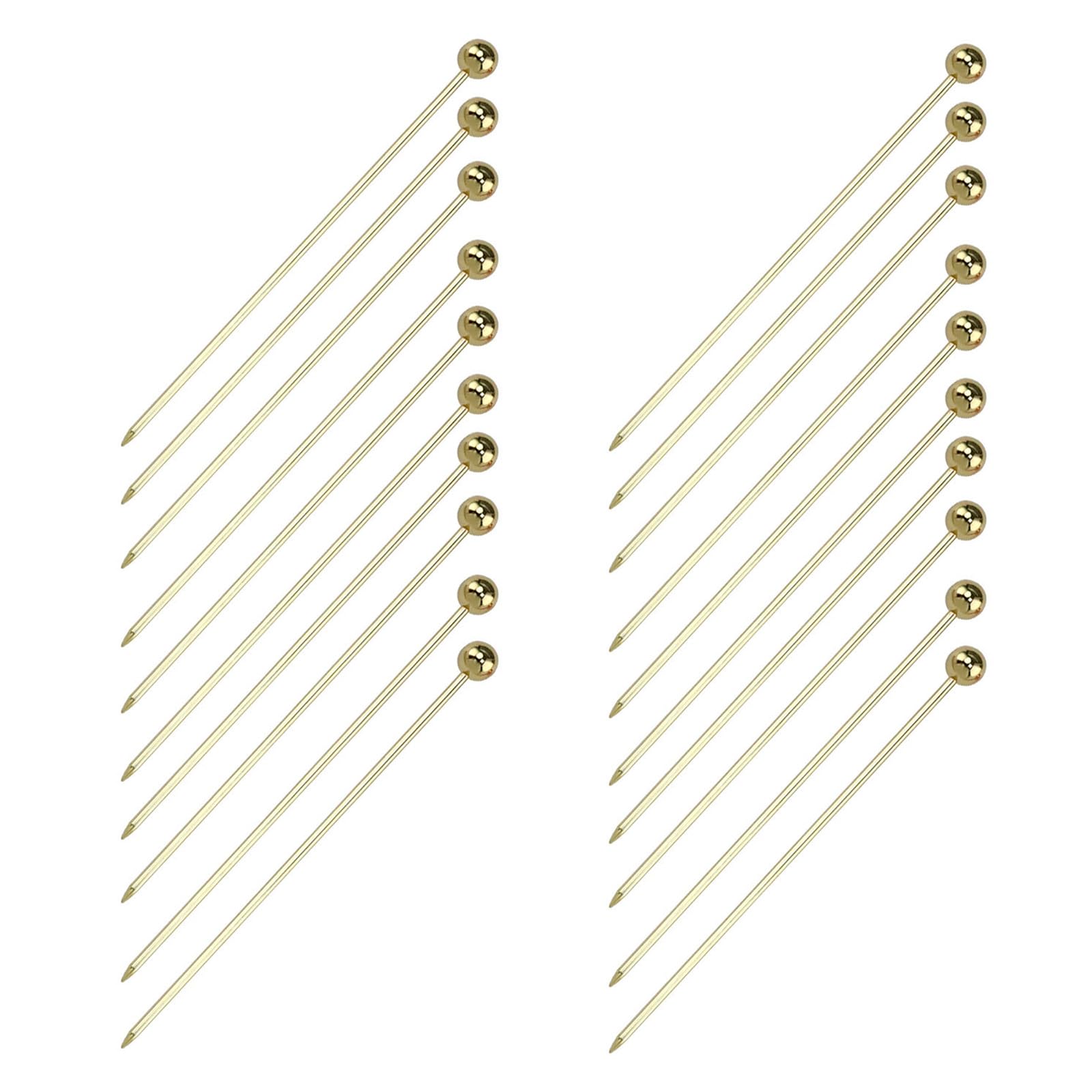 our fave 20 Pieces Stainless Steel Cocktail Toothpicks Great for Garnishing Drinks Serving Fruits and Decorating Desserts Elegant Dessert Forks