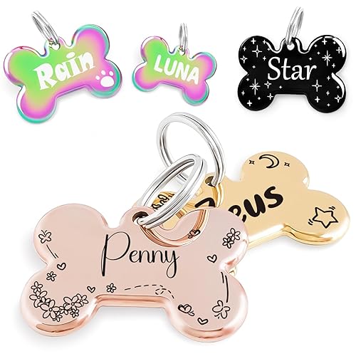 Name Pattern Art Design - Dog Tags Personalized for Pets