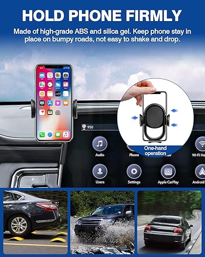 Vista 109 de Autorder Soporte de teléfono de automóvil para Toyota C-HR CHR 2019-2022, soporte de teléfono con organizador de tablero, pantalla de 8 pulgadas