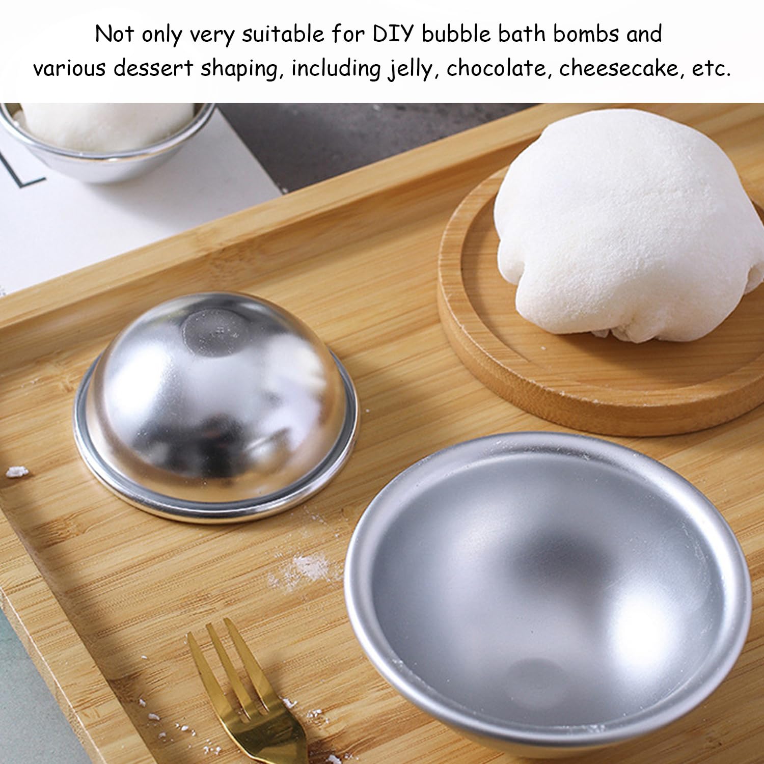 NyxSeat Lot De 16 Petits Moules à Gâteau Semi-circulaires, Moules