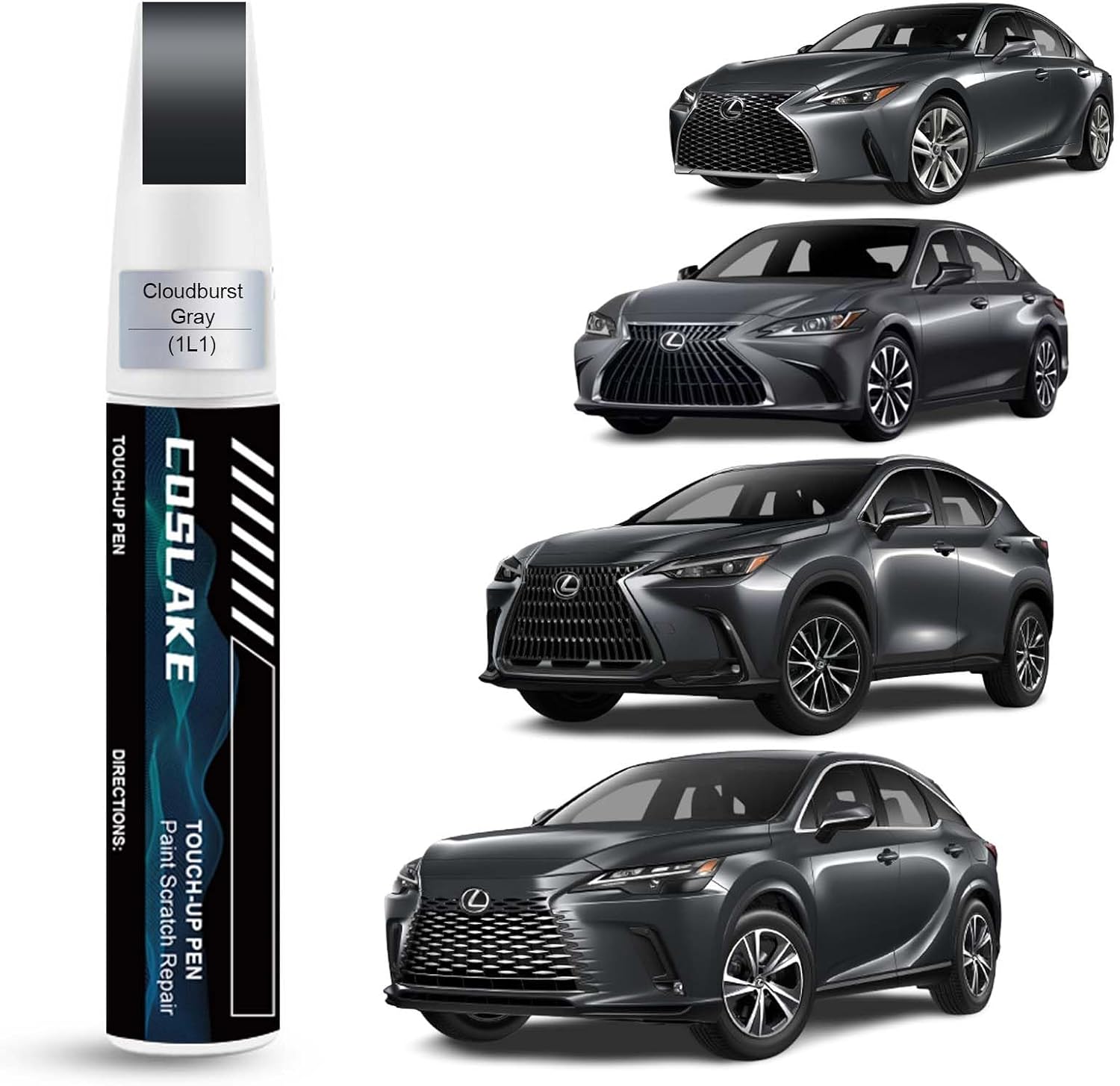 Car Touch Up Paint(Eminent White Pearl(085)) for Lexus, Car Paint Scratch Repair Kit, Quick & Easy Solution to Repair, 2 in 1 Scratch Remover Pen with Color-Matched