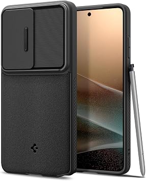 Spigen Galaxy S26 Ultra ile Uyumlu K l f Optik Armor Kamera Korumal  Siyah Kapak - ACS11040 Spigen TR Garantili