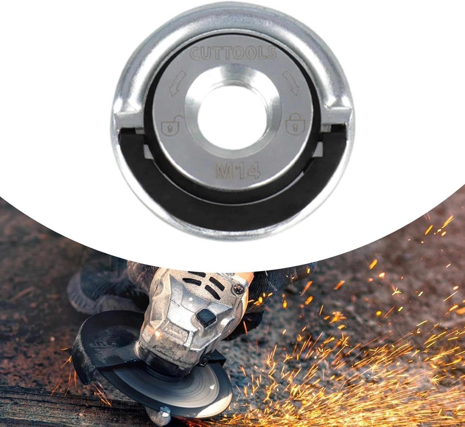 BNF® Angle Grinder Flange Nut Quick Release Professional Power Chuck Tool M14-Home & Garden > Tools > Power Tools > Grinders