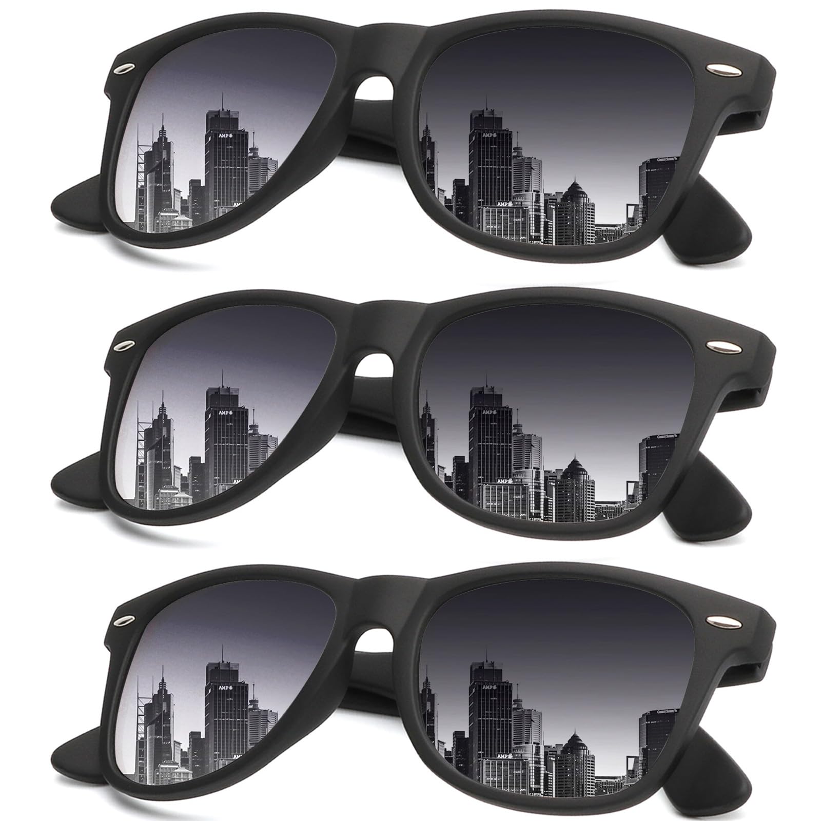 KALIYADI Sunglasses Men Polarized Sunglasses for Men Women Unisex Semi-Rimless Frame Retro Driving Sun Glasses UV Blocking