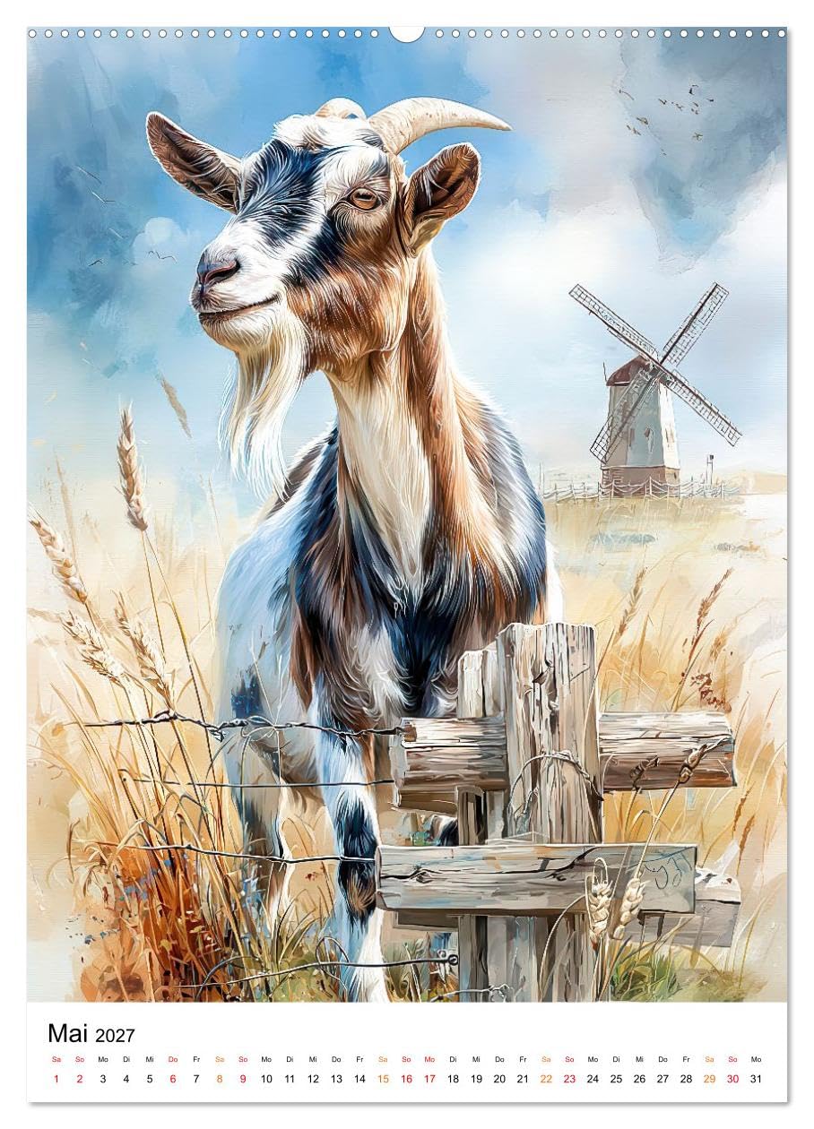CALVENDO - Bauernhof Tiere (hochwertiger Premium Wandkalender 2027 DIN A2 hoch), Kunstdruck in Hochglanz: Ein Jahr voller Tier- und Landliebe.