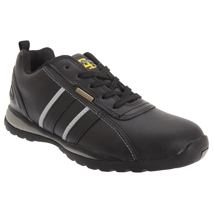 Zapatos Trabajo Gamuza Negra Grafters M9512AS - Zapatos De Seguridad Unisex Para Patinar, Color Wagner Airless
