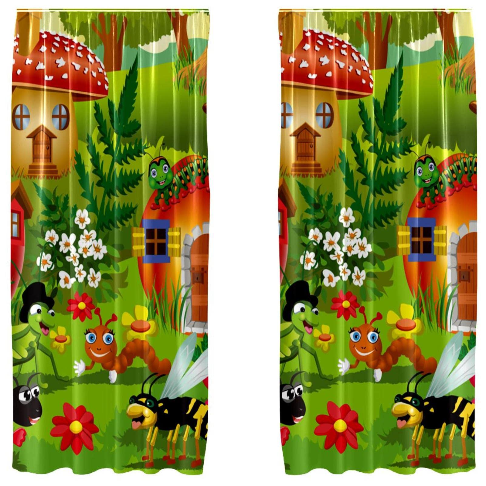 Juego de 2 paneles decorativos con estampado de dibujos animados para estancias infantiles