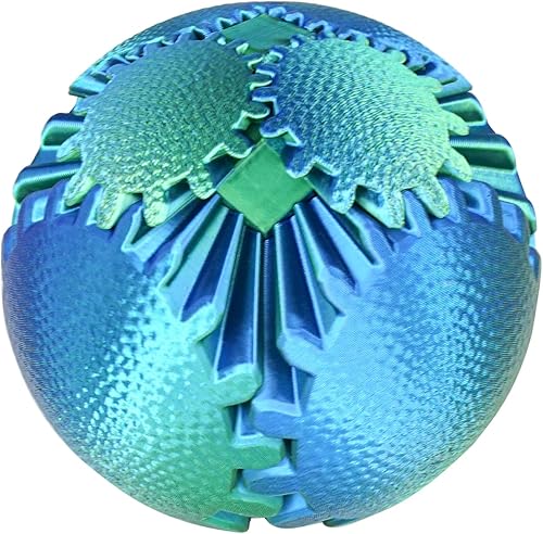 Miniatura 8 de Juguete para la ansiedad con bola con engranajes, alivio del estrés, impreso en 3D, regalo único y divertido para cumpleaños, Navidad y Pascua