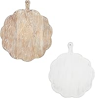 Vista 2 de Mud Pie Tablero de madera festoneado, pequeño; 19" X 16