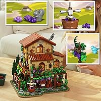 Vista 7 de Winery Chateau - Juego de construcción de casa con luces, modelo de construcción de castillo de viñedo, decoración del hogar, 1826 piezas, kit