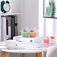 Vista 6 de Eaasty 100 recipientes de plástico con 2 compartimentos para cupcakes, caja de soporte para cupcakes profundos con tapas, contenedor apilable