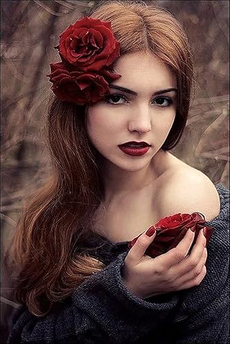 Miniatura 8 de DRESHOW Pinza para el cabello con diseño de rosa broche floral para mujer accesorios para el cabello de rosa paquete de boda 516