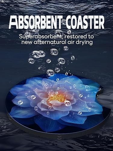 Vista 45 de WOCOCN Posavasos para automóvil, 2.75 pulgadas, antideslizantes y absorbentes, bonitos accesorios de decoración para portavasos de automóvil, Vaca