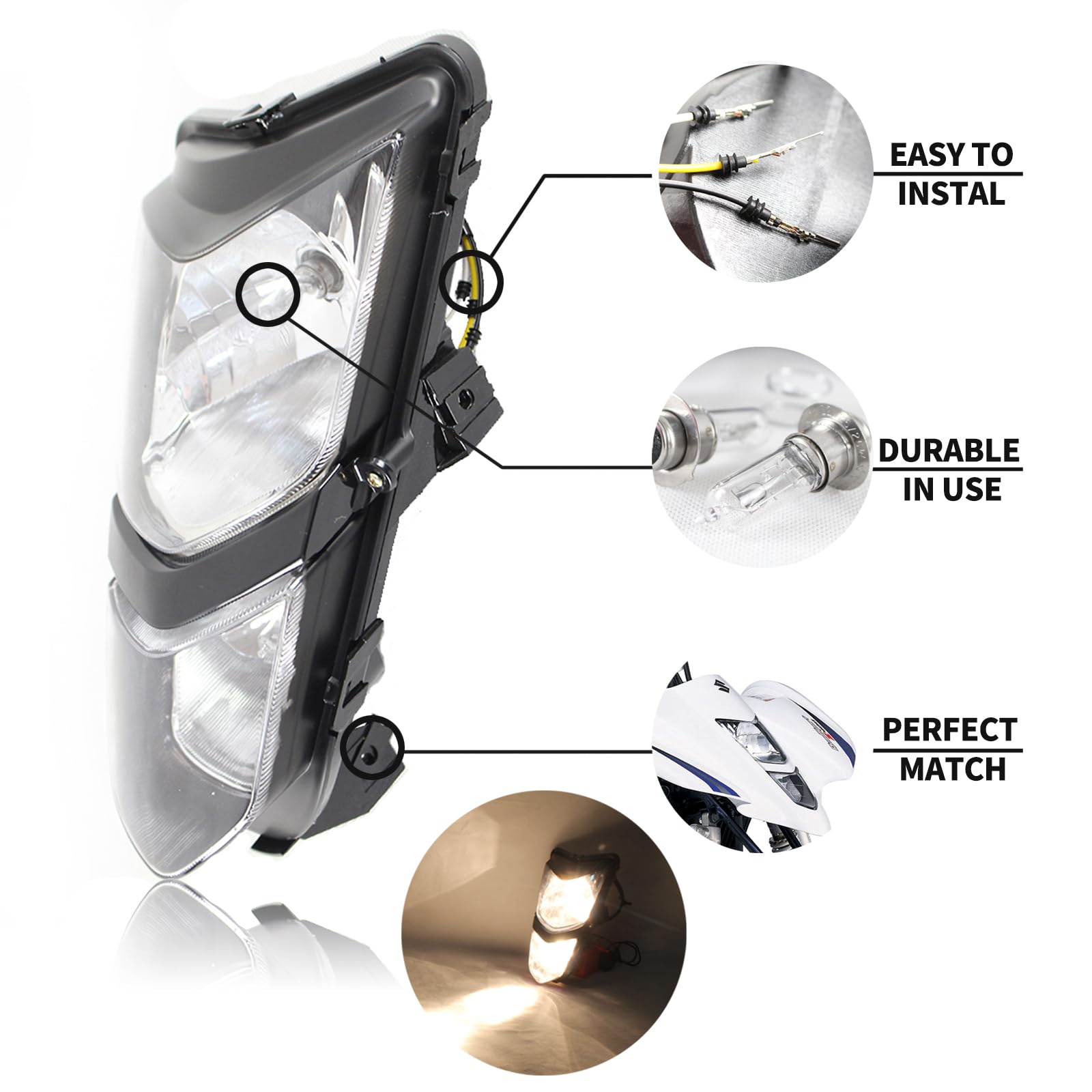 ATV Headlight Assembly For Suzuki QUADSPORT LTZ400 LT-Z400