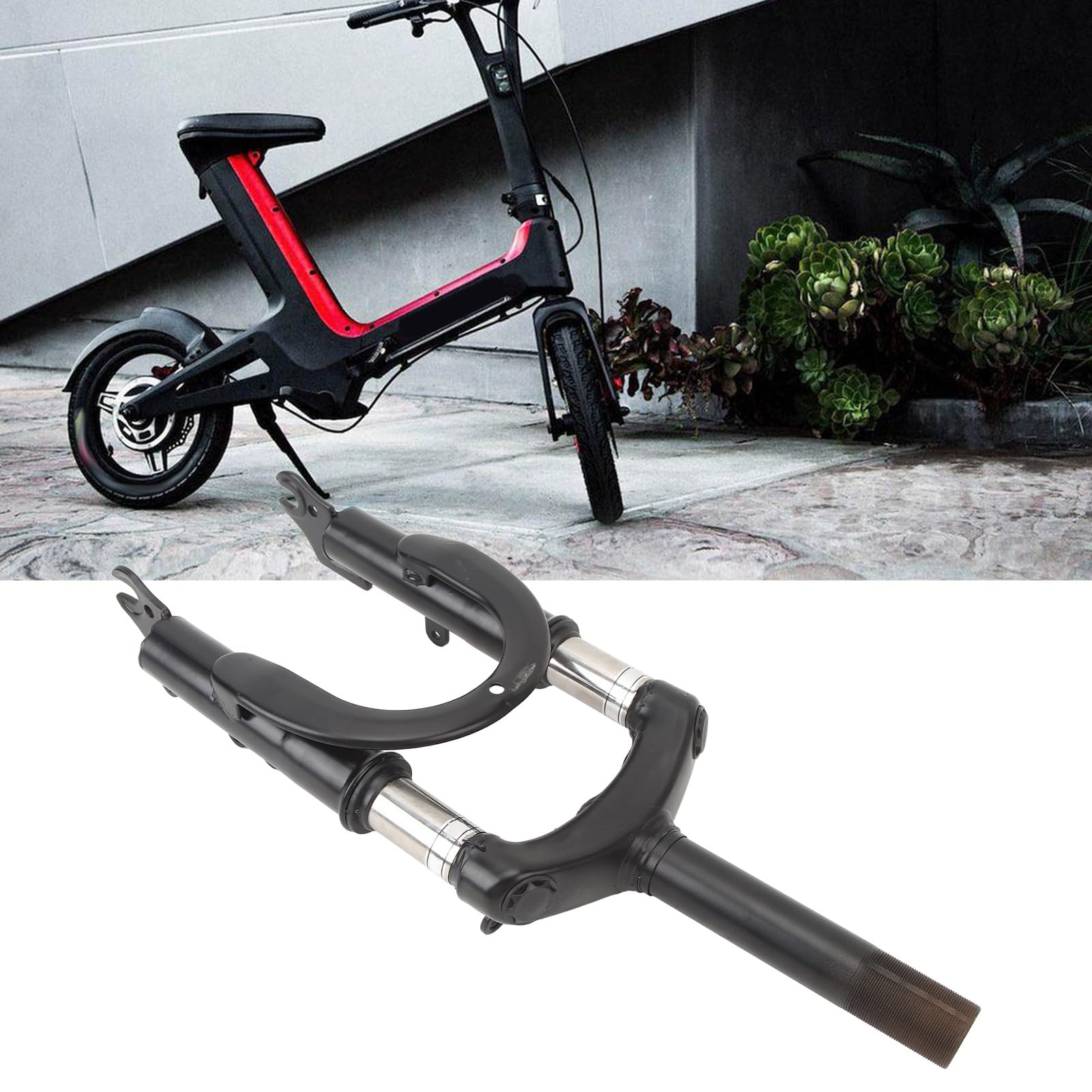Dioche Fourche Avant Hydraulique – Fourche à Suspension en Alliage d'aluminium pour Scooters et Motos électriques avec Roues de 12 Pouces