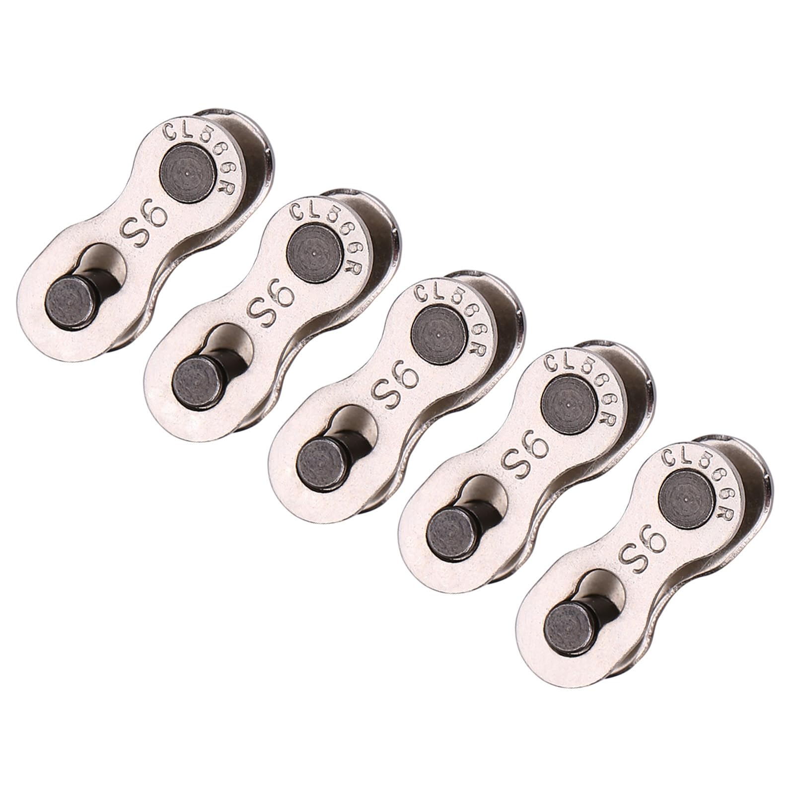 Heavy Duty Chain Link Quick Release Connector, 5 Pairs Metal Chain Master Link Connectors Repair Parts for (No Standard-9 Speed)
