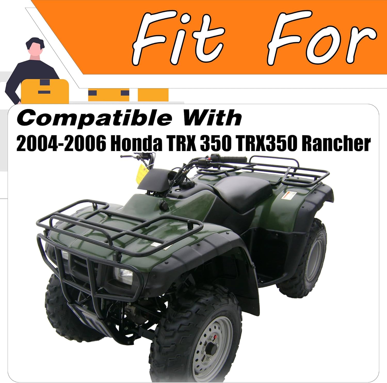 Complete Seat Set New Compatible with 2004-2006 Honda TRX 350 TRX350 Rancher